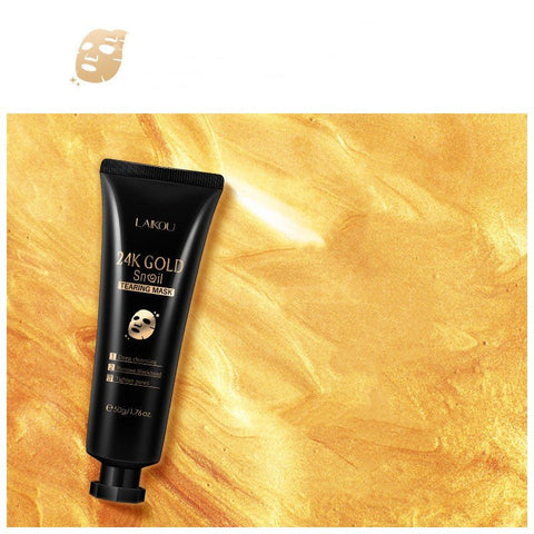24K Gold Foil Snail Hydrating Mask - Browdwell